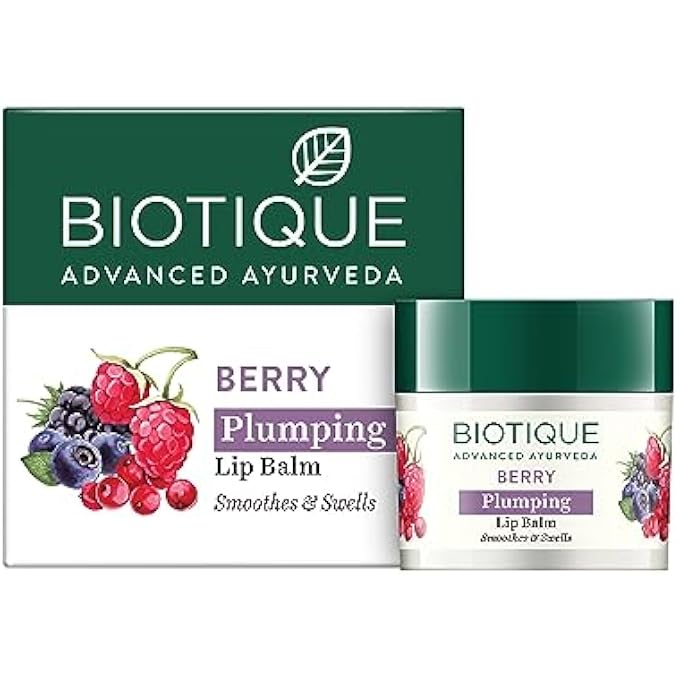 Biotique BIO BERRY PLUMPING LIP BALM SMOOTHES & SWELLS LIPS, 12G, MULTI, 12 GM - Image 1